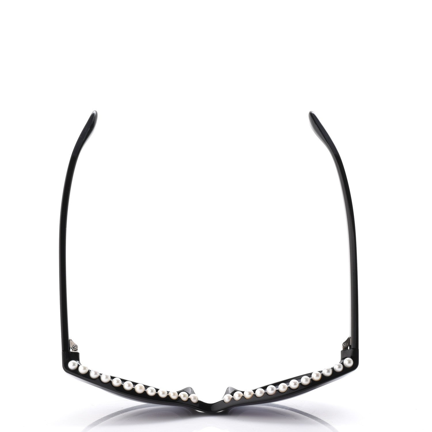 Chanel Freshwater Cultured Pearl Butterfly Sunglasses 6040-H Black 5 of 10