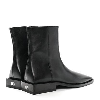 Balenciaga Calfskin Mens Soft Rim Ankle Booties 40 Black 4 of 9
