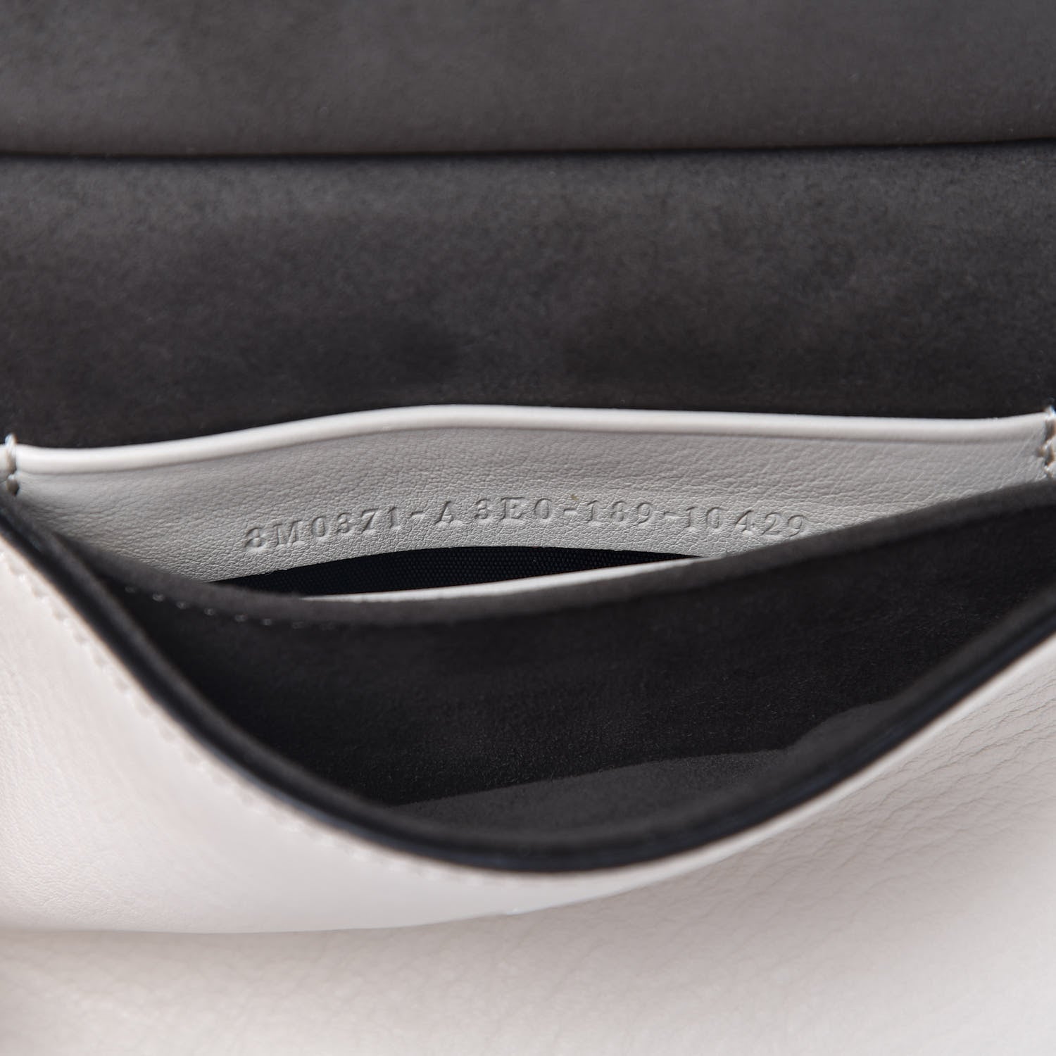Fendi Vitello Dolce F is Flowers and Bows Scalloped Micro Double Baguette Grigio Perla Camelia 10 of 13