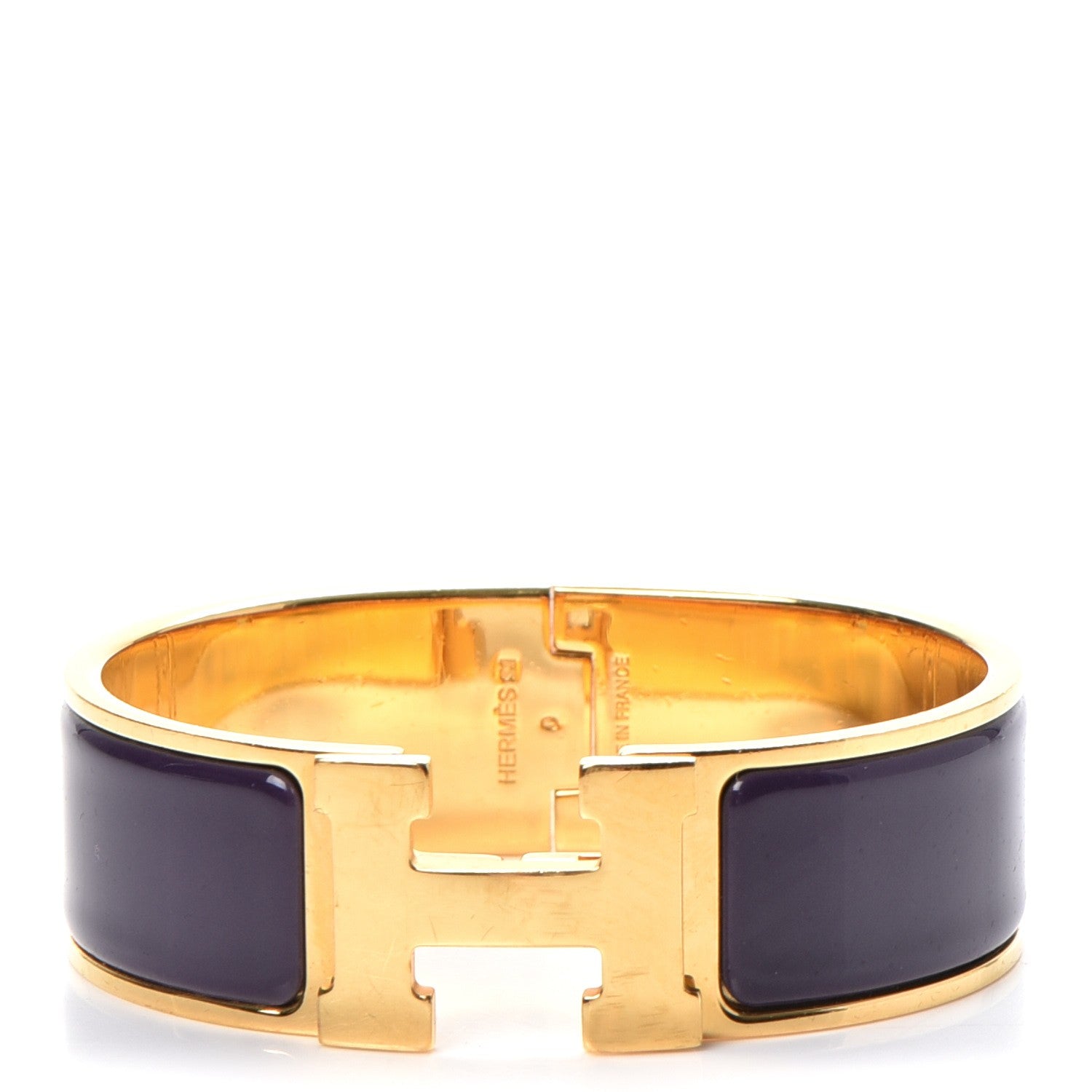 Hermes Enamel Wide Clic Clac H Bracelet GM 1 of 4