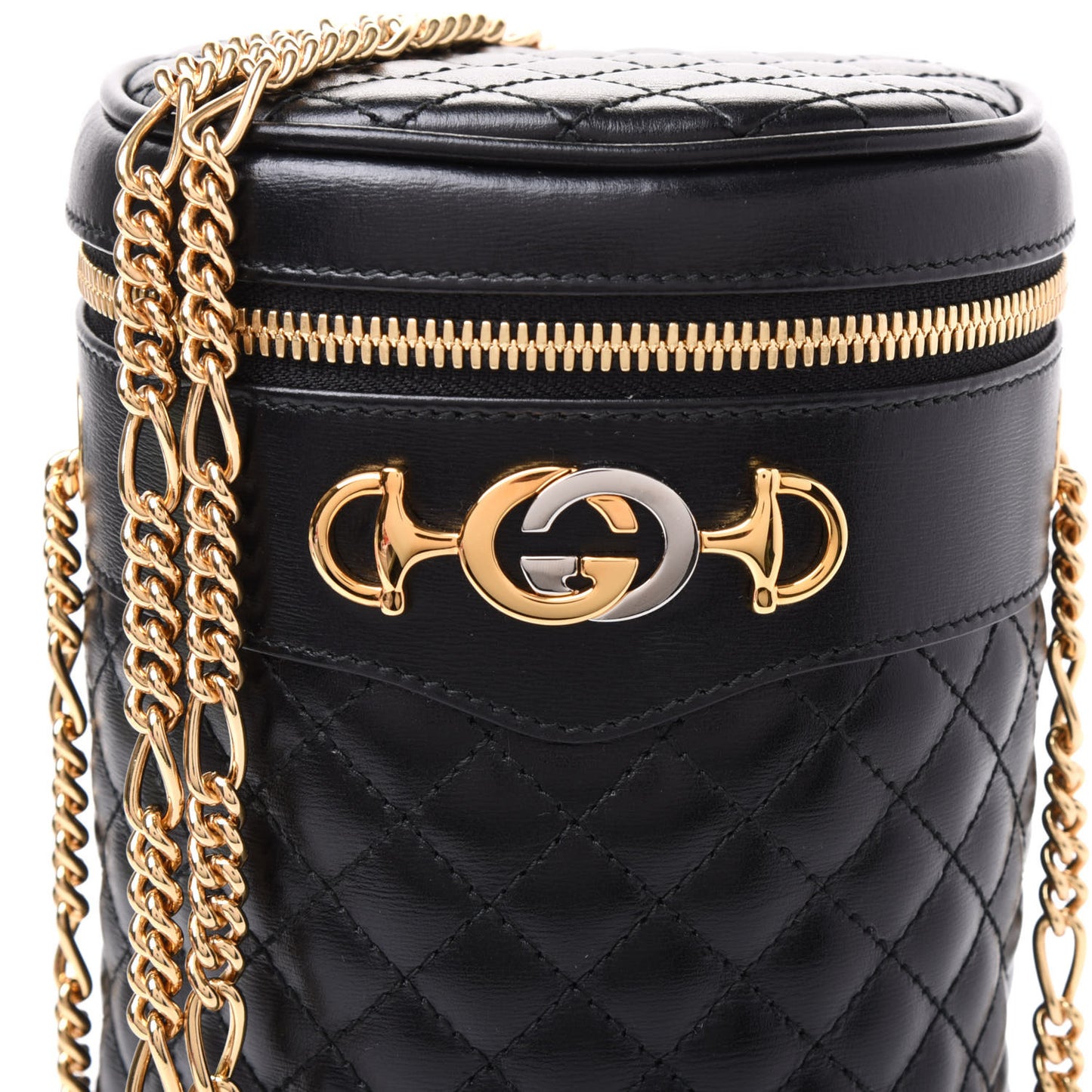 Calfskin Trapuntata Zumi Belt Bag Black