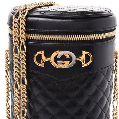 Gucci Calfskin Trapuntata Zumi Belt Bag Black 9 of 10