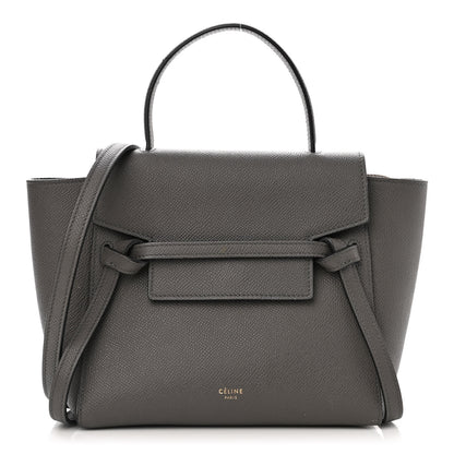 Celine Grained Calfskin Nano Belt Bag Grey 1 of 11