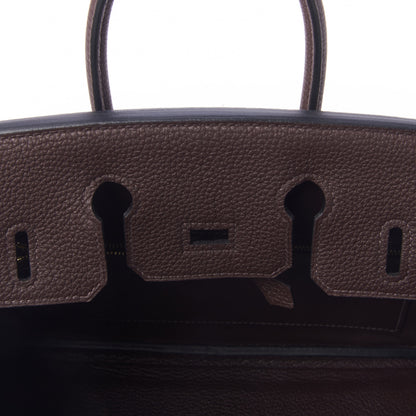 Hermes Togo Birkin 25 Chocolate 21 of 33
