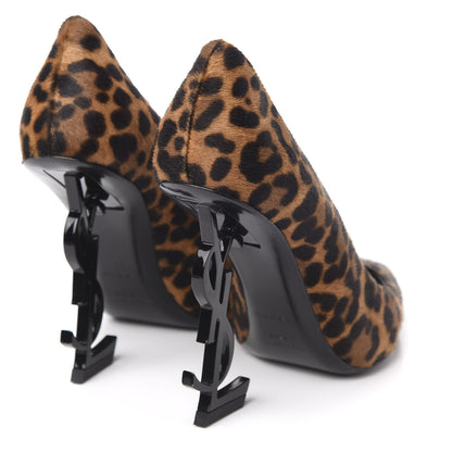 Saint Laurent Calf Hair Leopard Print Opyum 110 Pumps 35 Brown 4 of 9