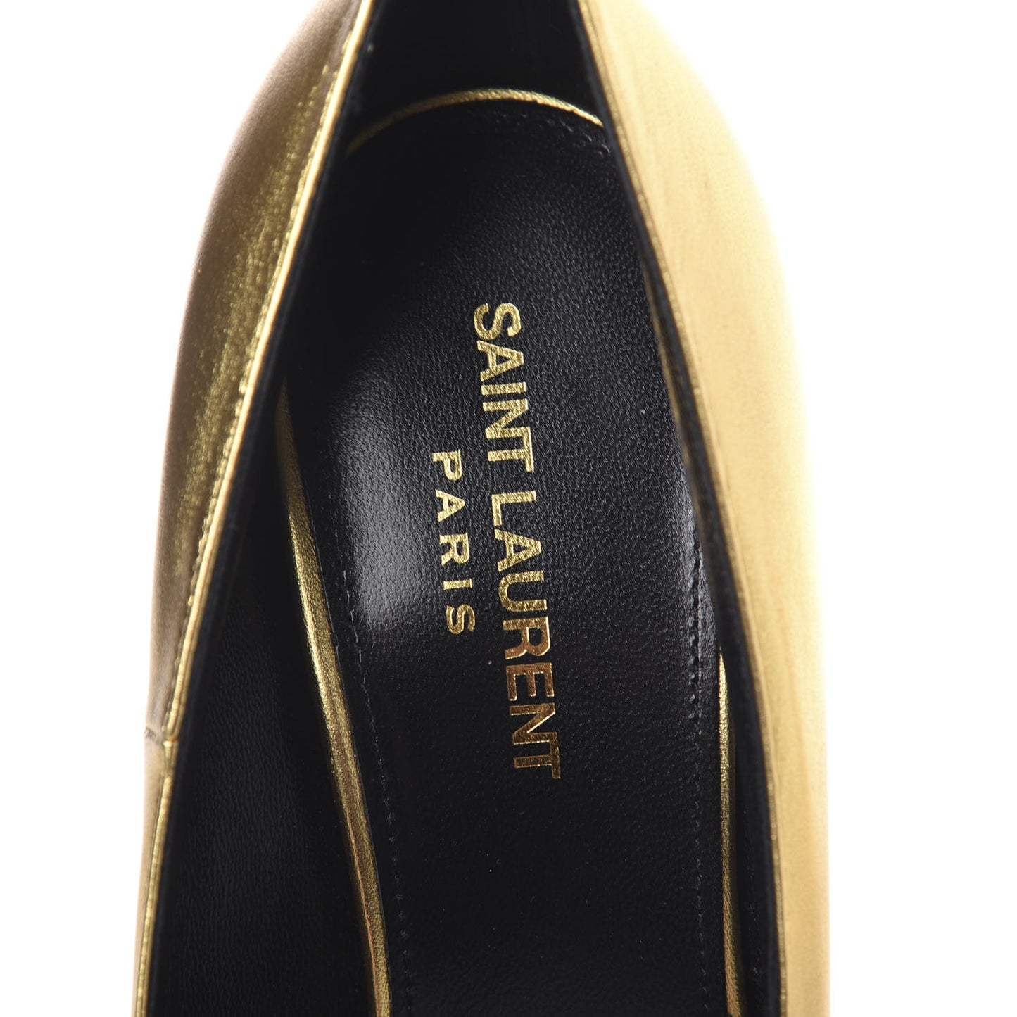 Calfskin Opyum 100 Pumps 39 Gold