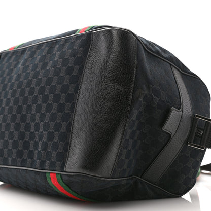 Gucci GG Monogram Web Duffle Bag  Black 9 of 11