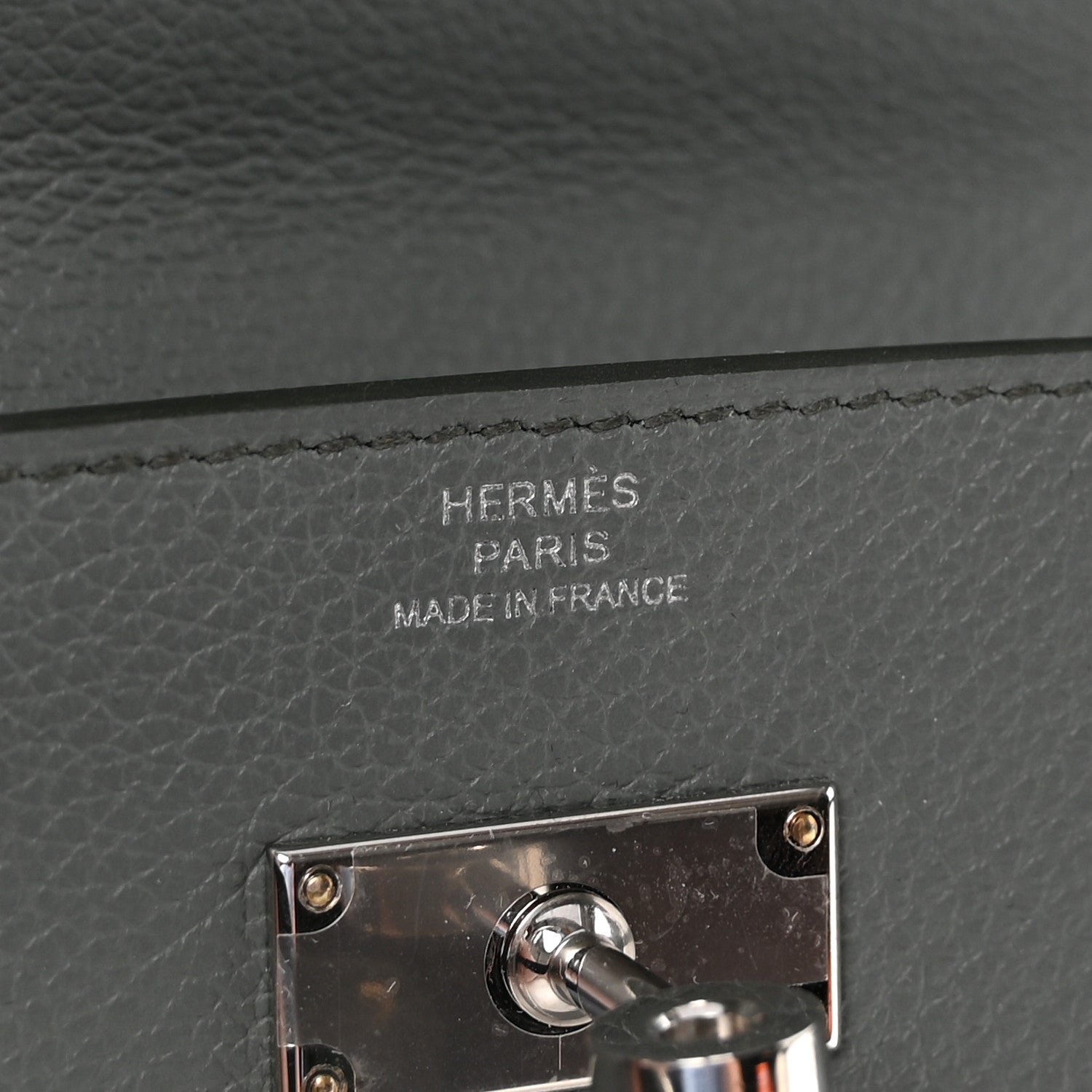 Hermes Evercolor Kelly Wallet To Go Vert Amande 6 of 10
