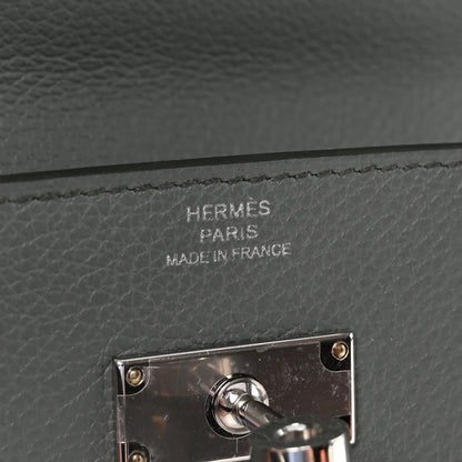 Hermes Evercolor Kelly Wallet To Go Vert Amande 6 of 10