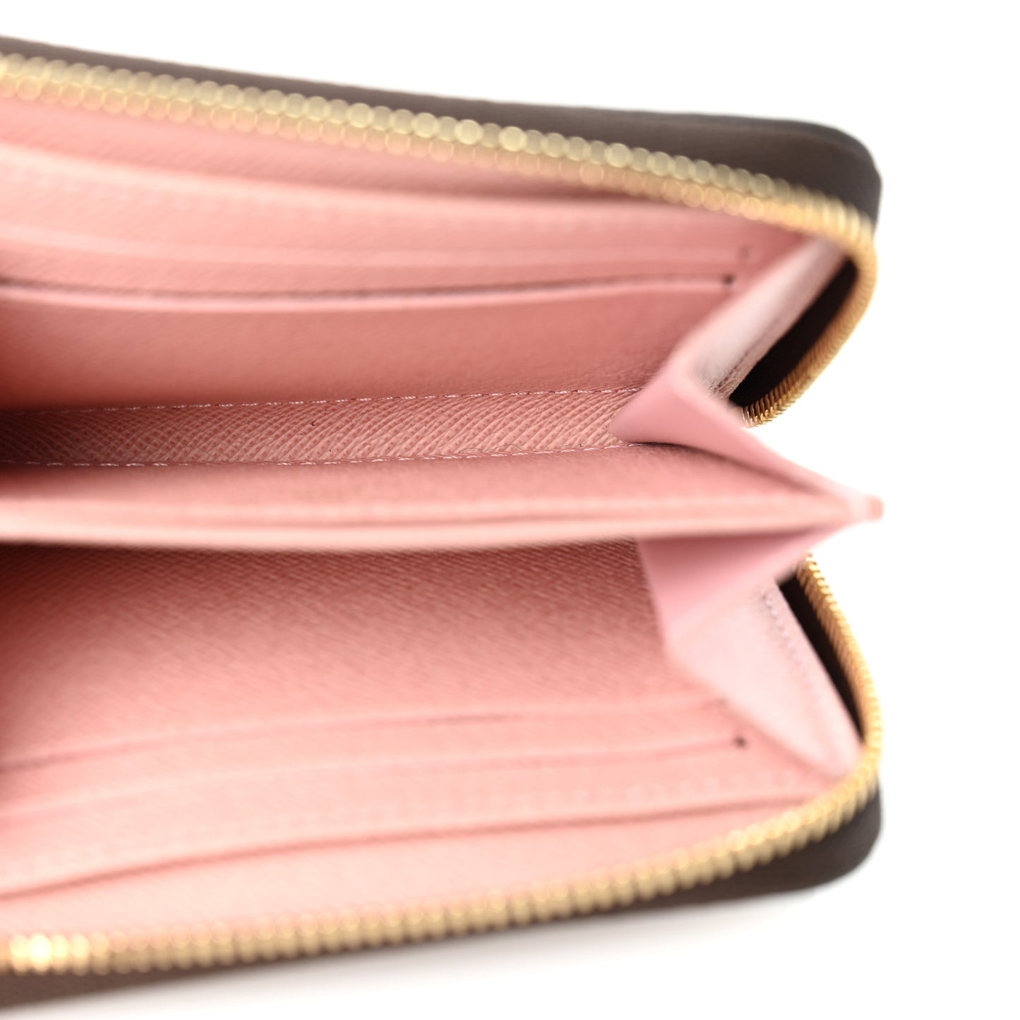 Damier Ebene Zippy Coin Purse Rose Ballerine