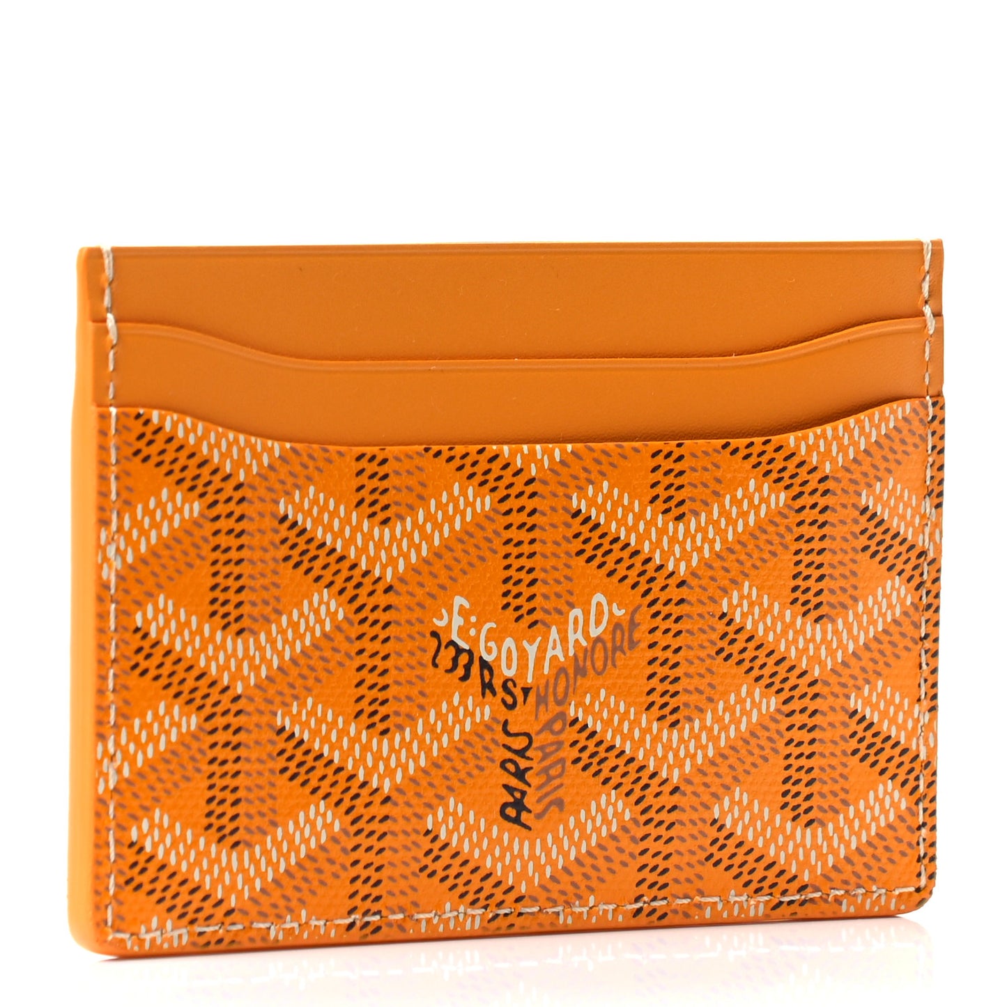 Goyardine Saint Sulpice Card Holder Yellow