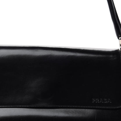 Prada Spazzolato Shoulder Bag Black 11 of 11