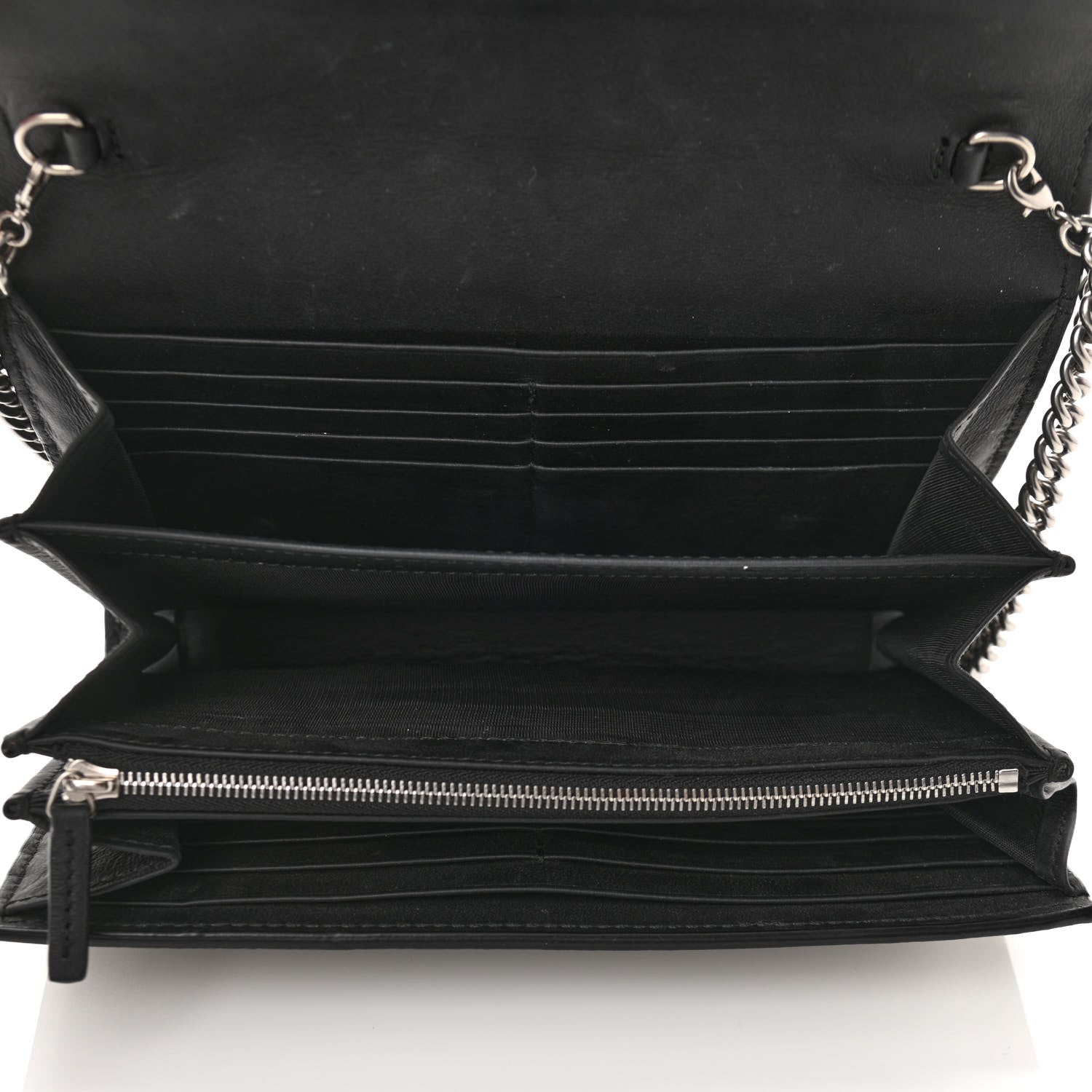 Gucci GG Supreme Monogram Mini Dionysus Chain Wallet Beige Black 5 of 11