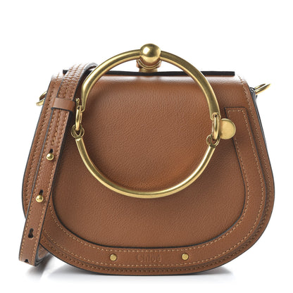 Chloe Calfskin Suede Small Nile Bracelet Bag Caramel 1 of 10