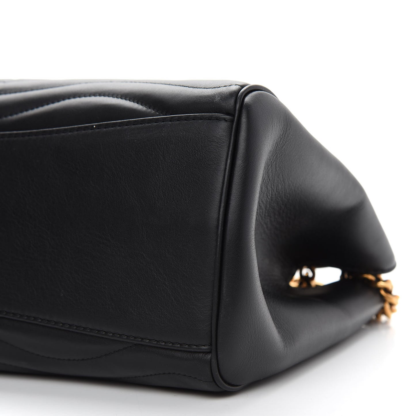 Calfskin New Wave Chain Tote Black