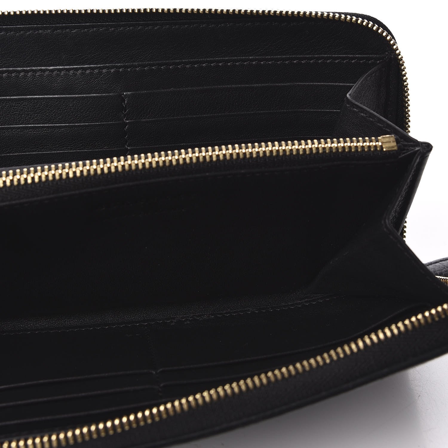 Burberry Calfskin House Check Elmore Zip Around Wallet Black 5 of 7