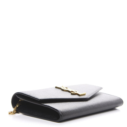Saint Laurent Grain De Poudre Uptown Chain Wallet Black 3 of 6