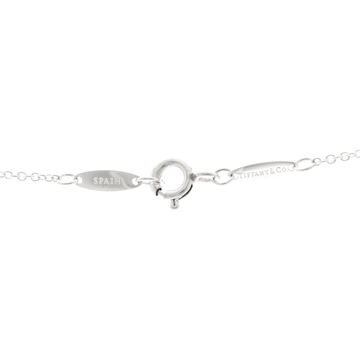 Tiffany Sterling Silver 12mm Elsa Peretti Cross Pendant Necklace 4 of 5