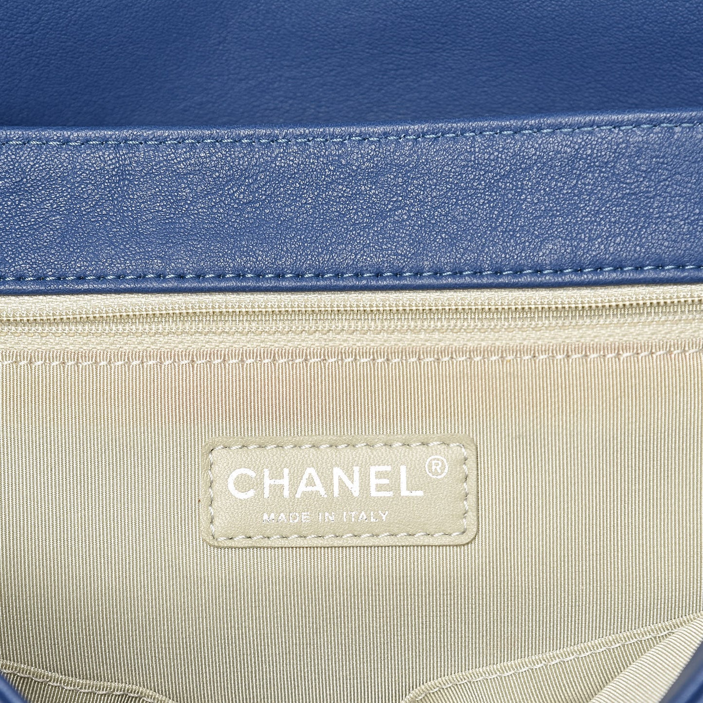 Washed Lambskin Quilted Chain Around Maxi Flap Light Blue