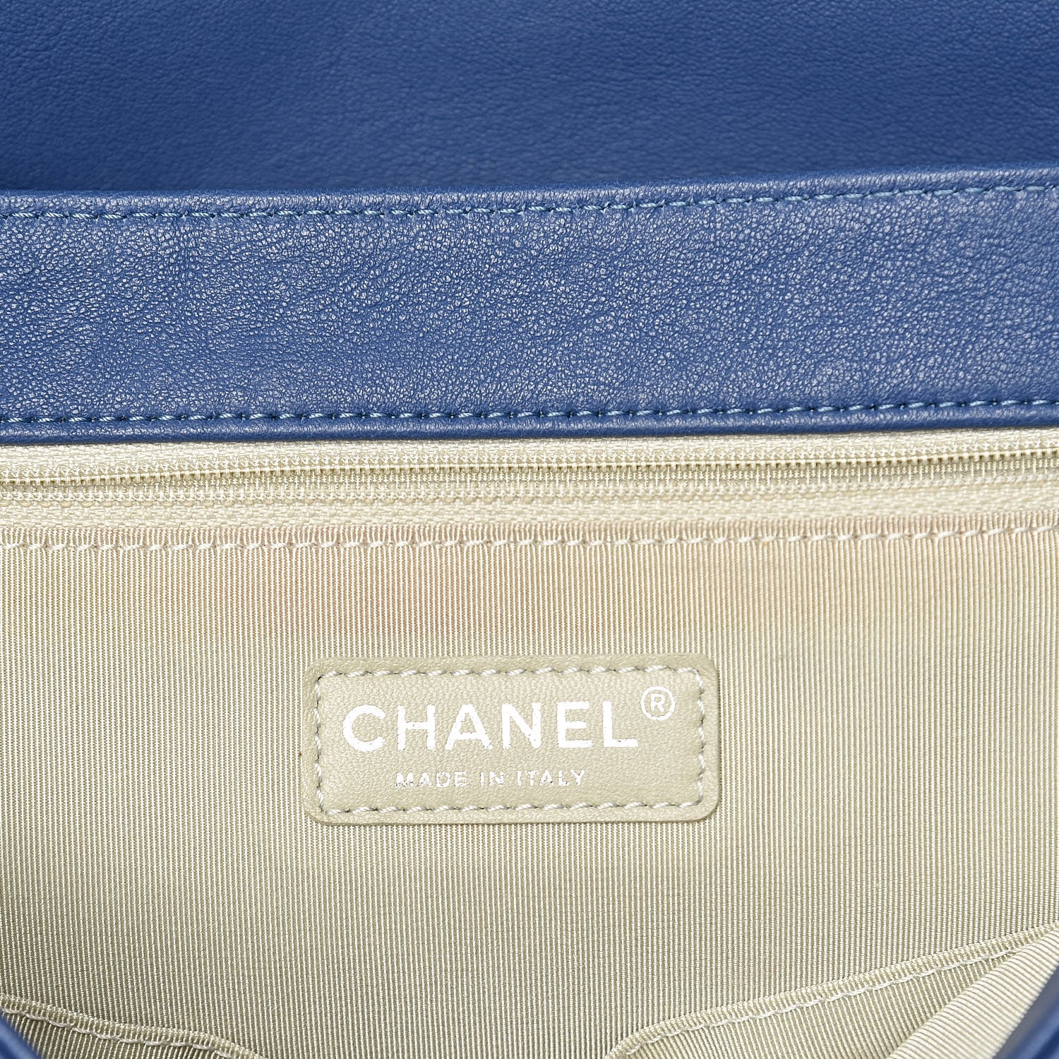 Chanel Washed Lambskin Quilted Chain Around Maxi Flap Light Blue 9 of 14