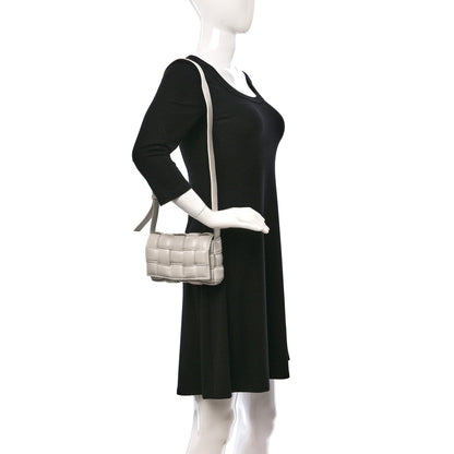 Bottega Veneta Nappa Maxi Intrecciato Small Padded Cassette Crossbody Bag Chalk 2 of 16