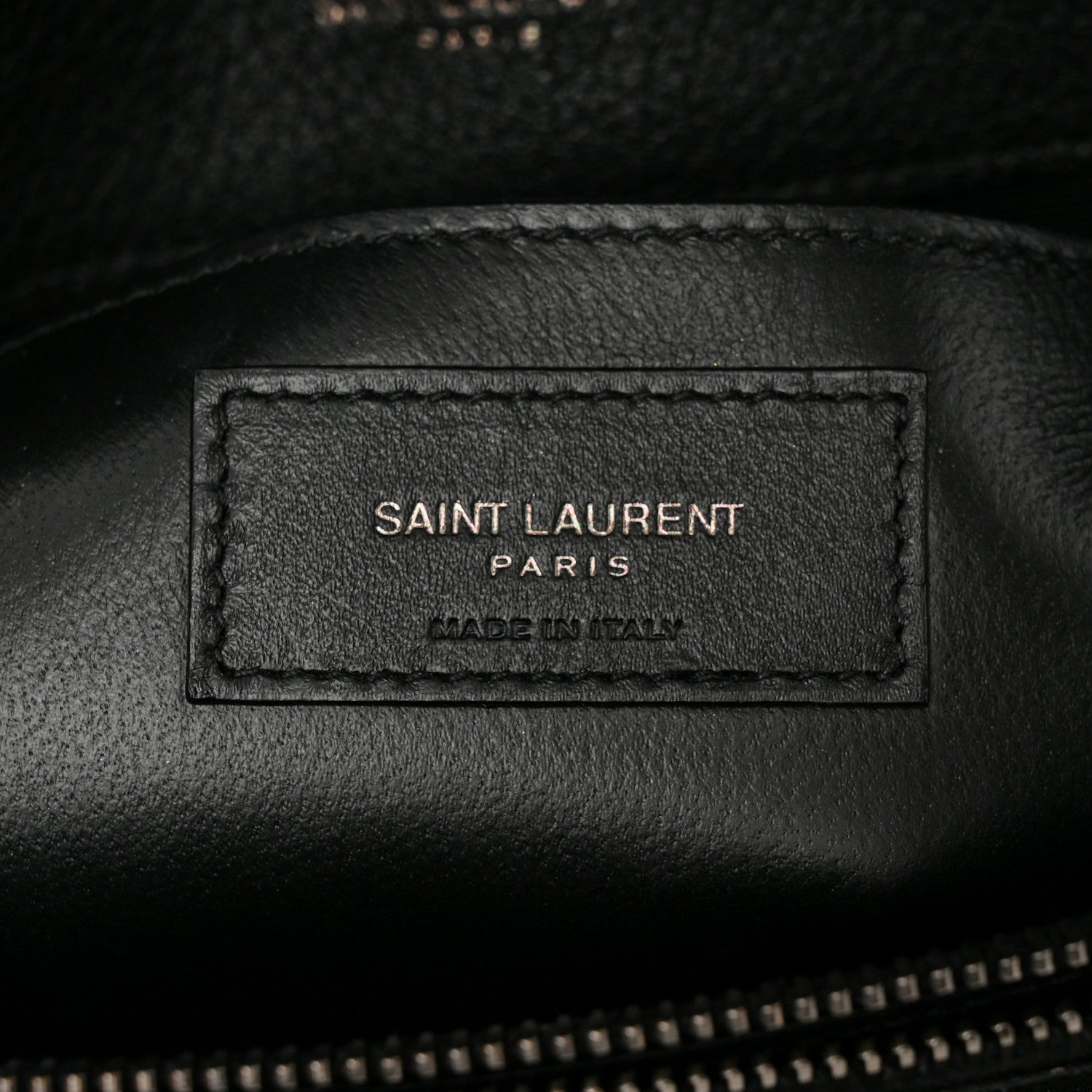 Saint Laurent Sheepskin Matelasse Chevron Monogram Large College Satchel Black 6 of 16