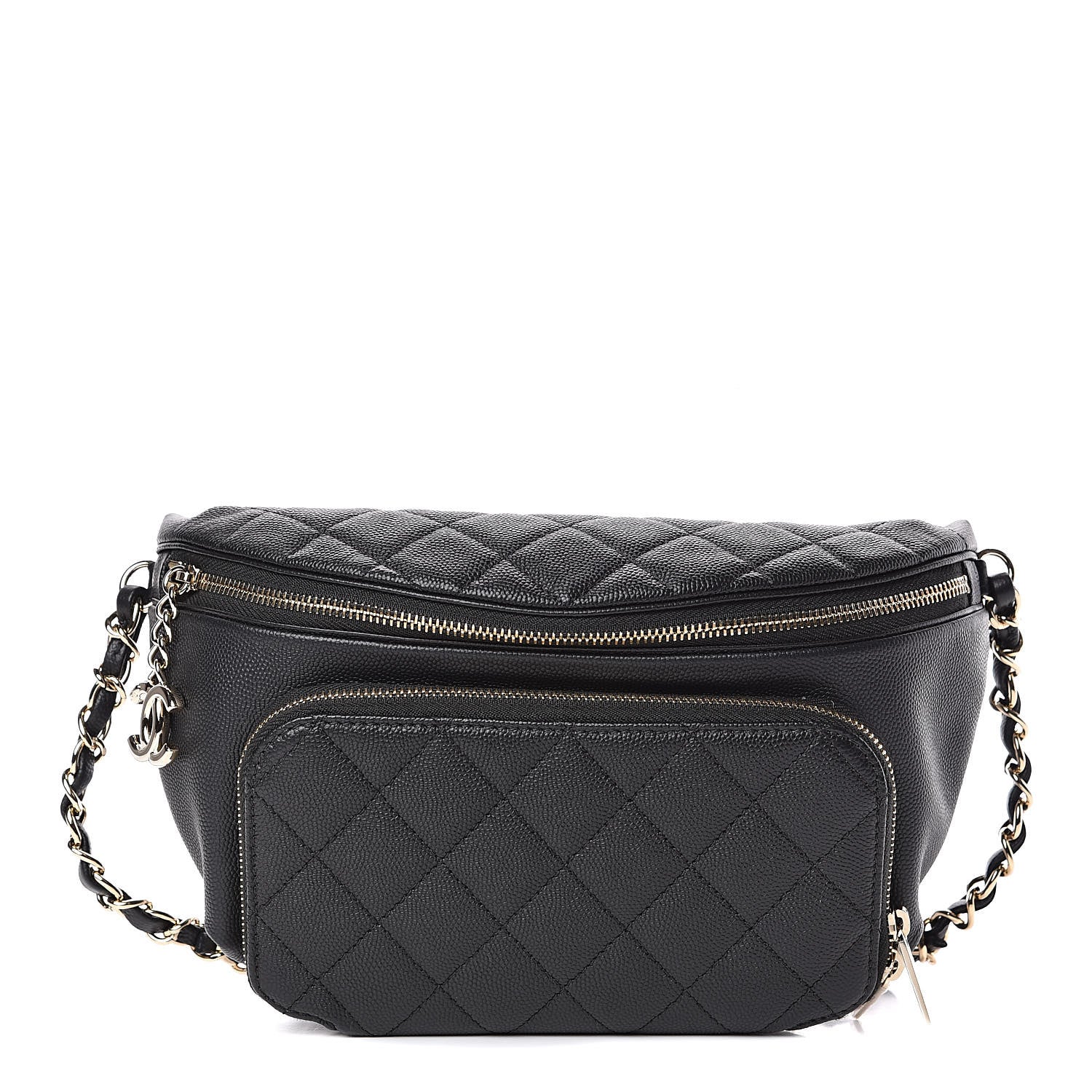 Chanel Caviar Quilted Business Affinity Waist Belt Bag Black 1 of 9