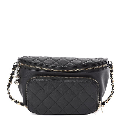 Chanel Caviar Quilted Business Affinity Waist Belt Bag Black 1 of 9