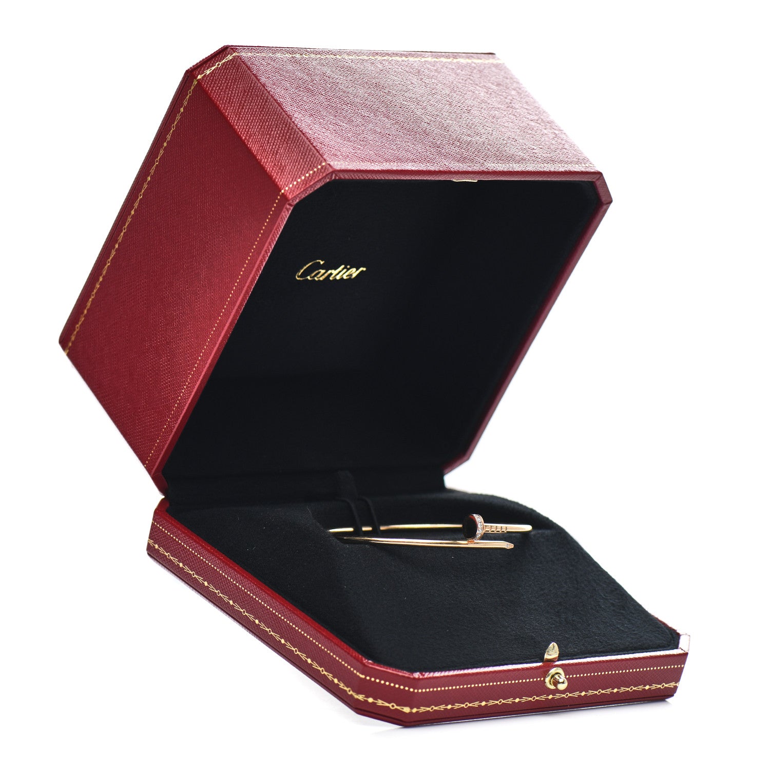 Cartier 18K Pink Gold Diamond Small Juste Un Clou Bracelet 18 4 of 4