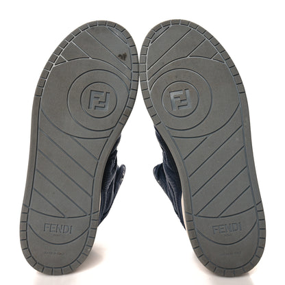 Fendi Nylon Mens Baguette Match High Top Sneakers 6 Blue Grey 6 of 9