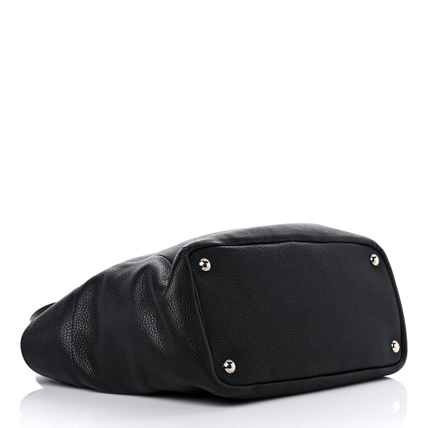 Vitello Daino Side Pocket Tote Black