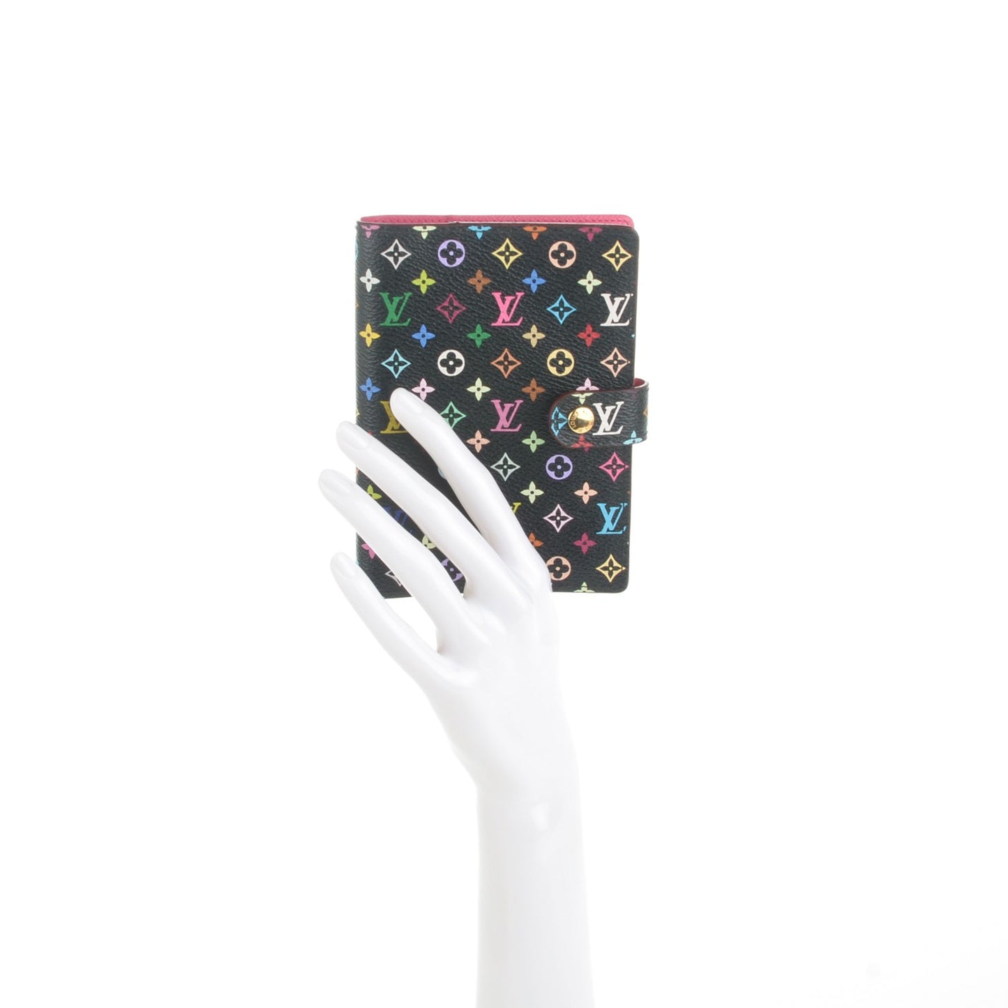 Monogram Multicolor Small Ring Agenda Cover Black Grenade