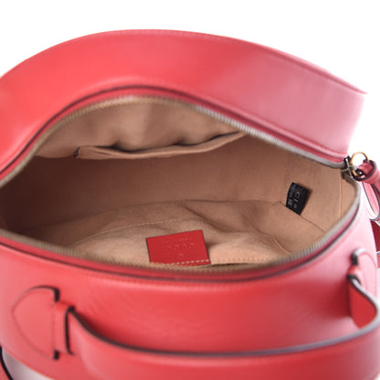 Gucci Calfskin Matelasse GG Marmont Dome Backpack Hibiscus Red 5 of 9