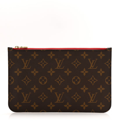 Louis Vuitton Monogram Neverfull MM GM Pochette Cherry 1 of 8