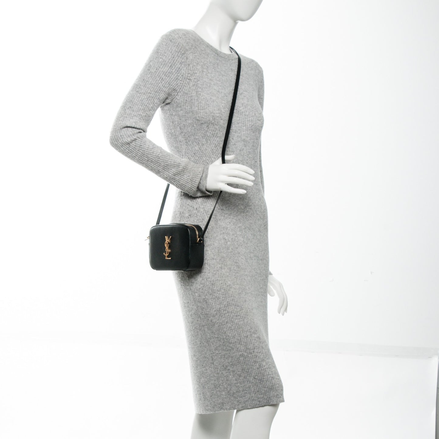Grain De Poudre Small Classic Monogram Camera Bag Black