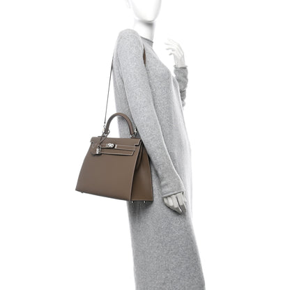 Hermes Epsom Kelly Sellier 32 Etoupe 2 of 10