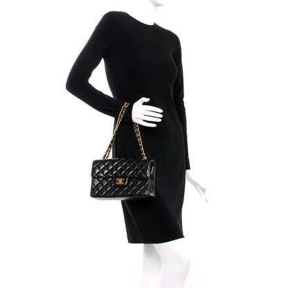 Chanel Lambskin Quilted Small Double Sided Flap Black 2 of 8