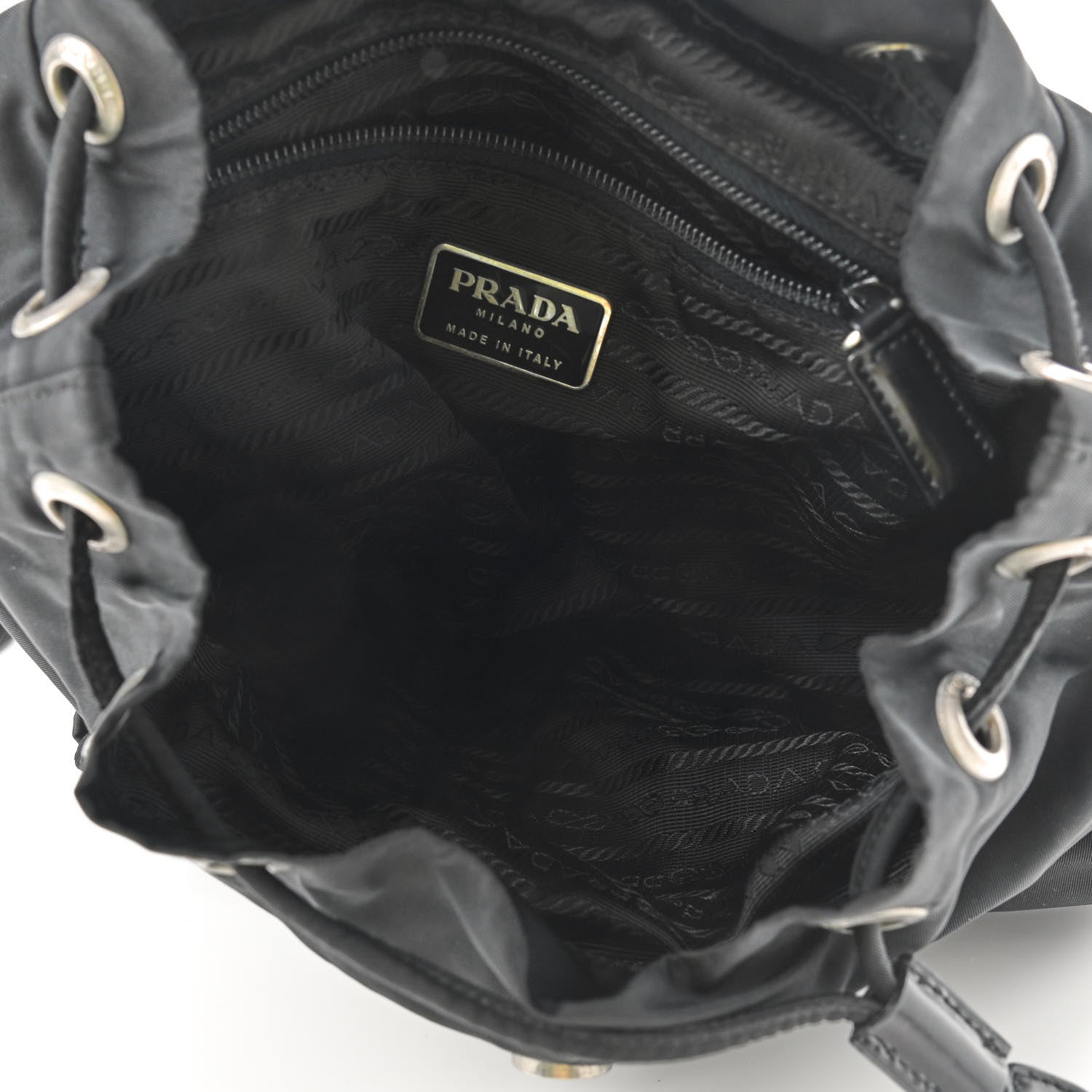 Prada Tessuto Nylon Vela Backpack Black 7 of 8