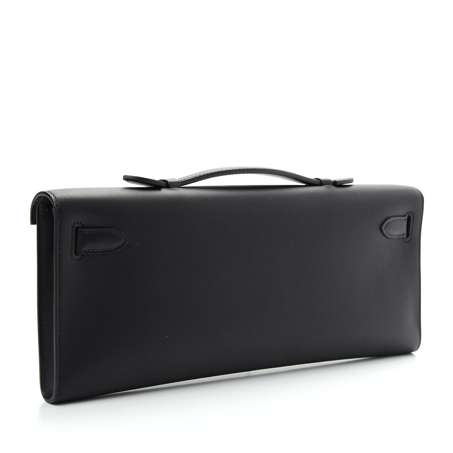 Hermes Swift Kelly Cut Clutch Pochette Black 3 of 8
