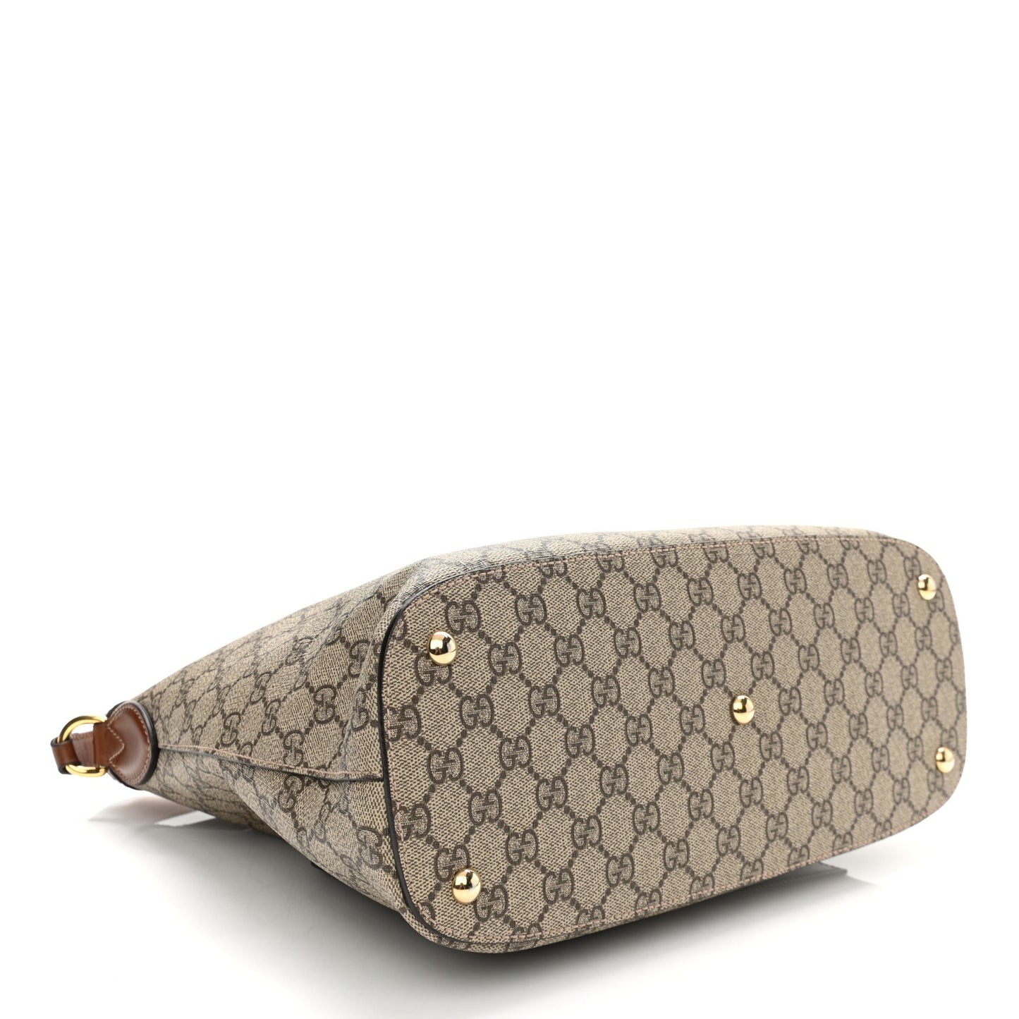 GG Supreme Monogram Linea A Hobo Brown