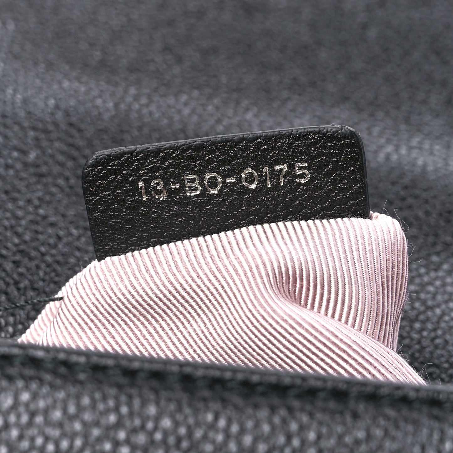 Grained Calfskin Medium Diorama Flap Bag Black