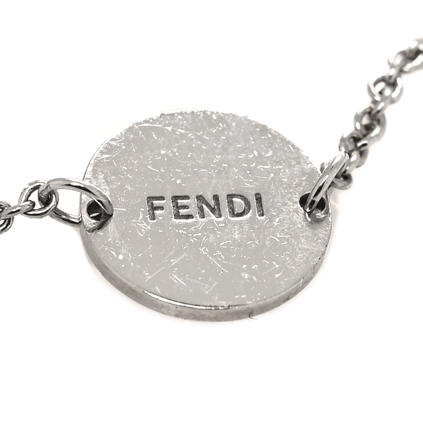 Metal Crystal F is Fendi Bracelet Silver