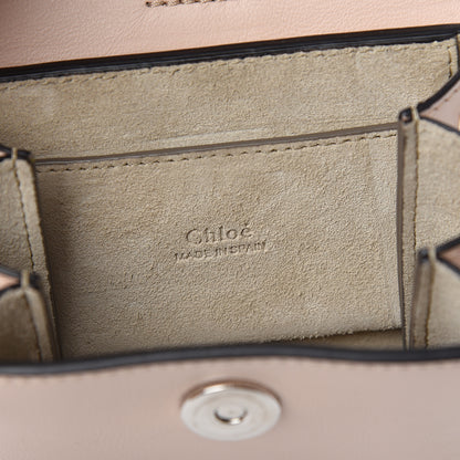 Chloe Suede Calfskin Mini Faye Bracelet Bag Cement Pink 5 of 9