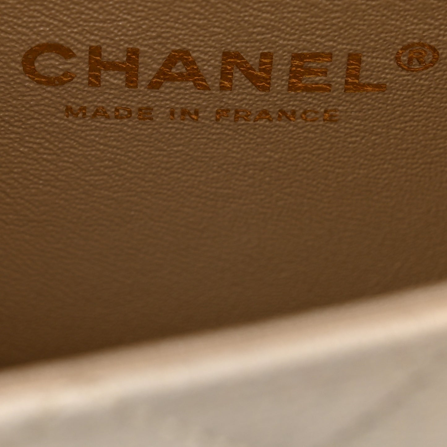 Metallic Goatskin Quilted Mini Rectangular Flap Gold