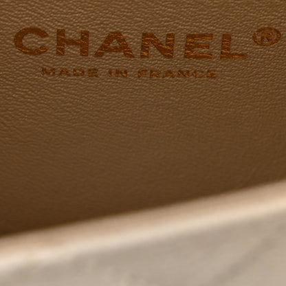 Chanel Metallic Goatskin Quilted Mini Rectangular Flap Gold 7 of 12