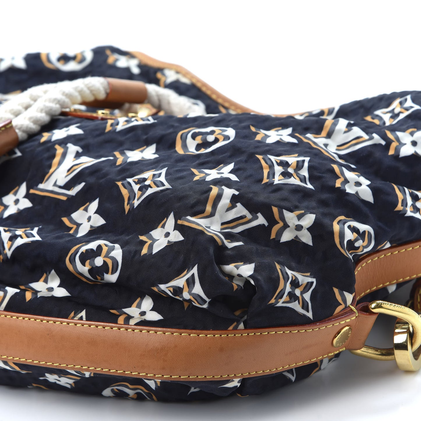 Canvas Monogram Cruise Bulles MM Navy