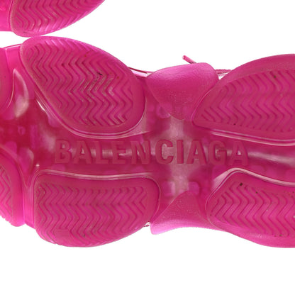 Balenciaga Fabric Mesh Clear Sole Fluo Womens Triple S Sneakers 36 Pink 6 of 11