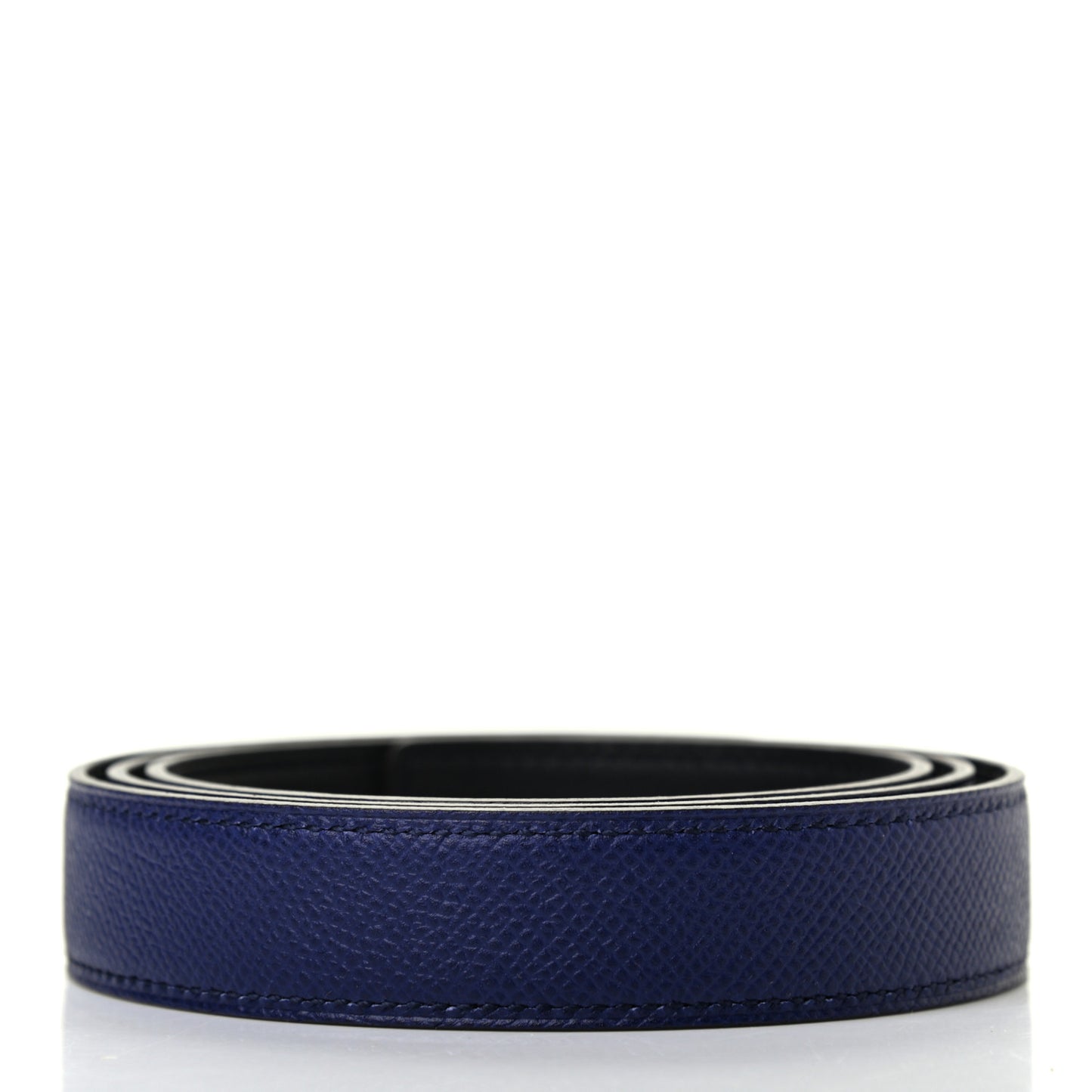 Epsom Swift 24mm Belt Strap 90 Black Bleu Saphir