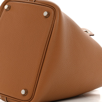 Hermes Taurillon Clemence Picotin Lock 18 PM Gold 9 of 10