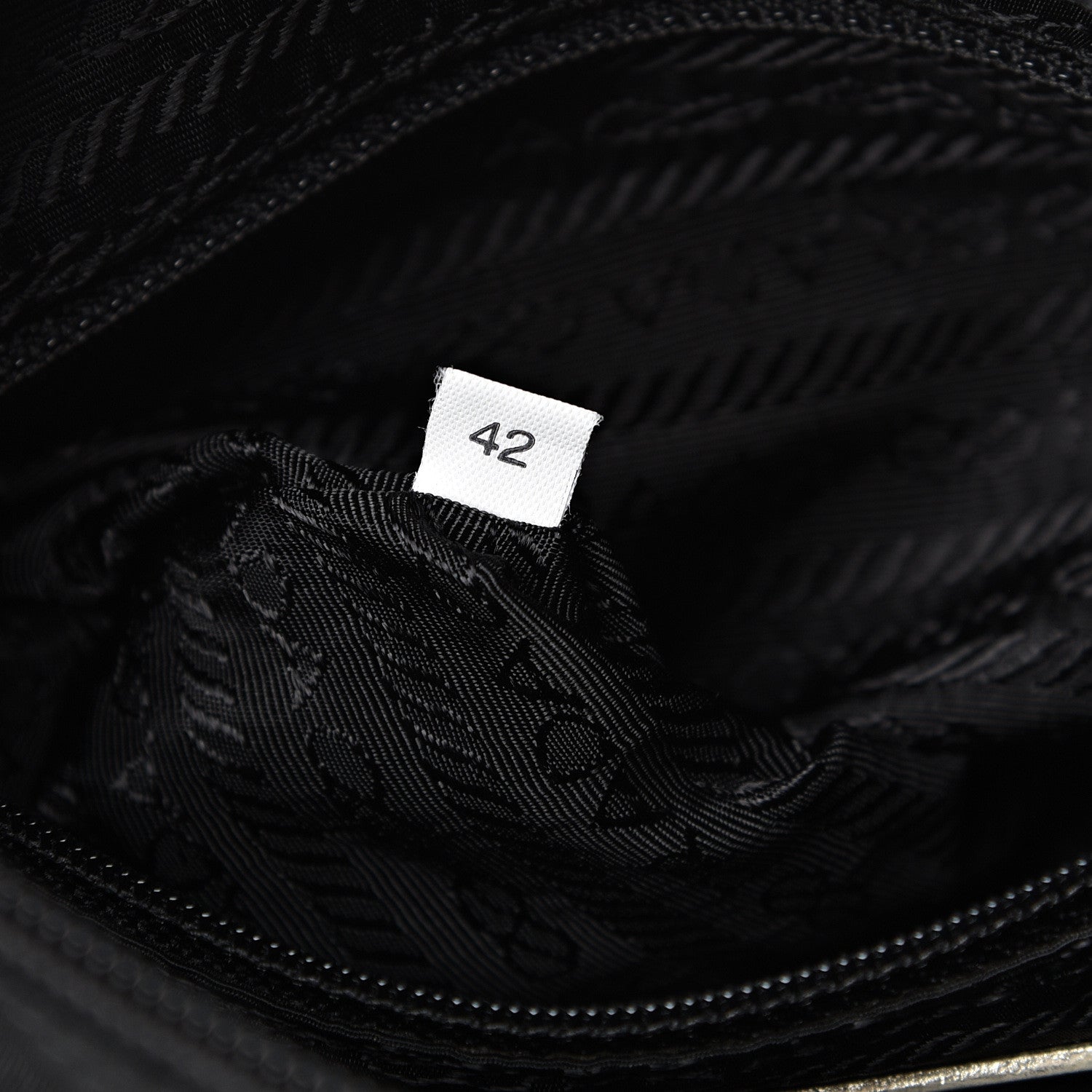 Prada Tessuto Nylon Single Buckle Messenger Bag Black 6 of 13